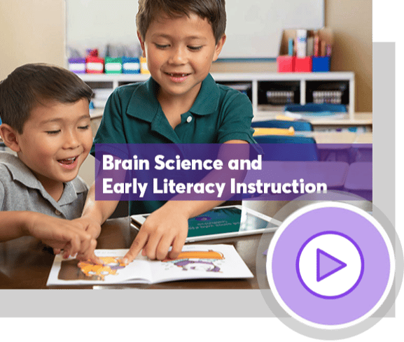 Two students reading with SquareTales. Brain Science and Early Literacy Instruction